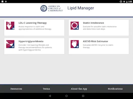 Lipid Manager android App screenshot 1