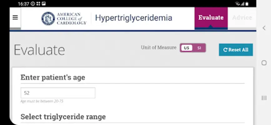 Lipid Manager android App screenshot 8